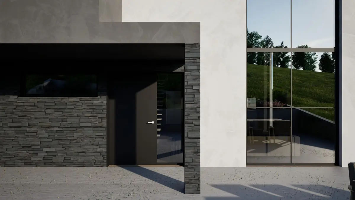 3D prikaz ulaza u kuću izbliza
